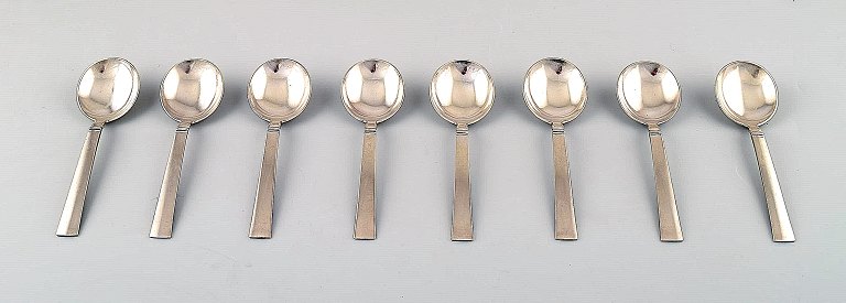 Georg Jensen Sterling Silver Block / Acadia six bouillon spoons.
