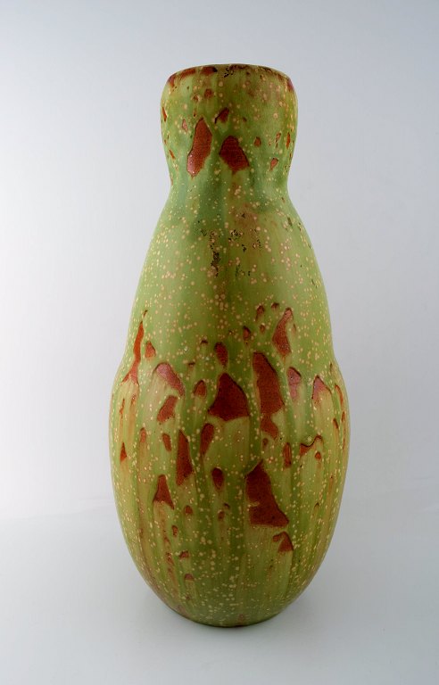 Unique Royal Copenhagen large ceramic vase by Patrick Nordstrøm. 1920.