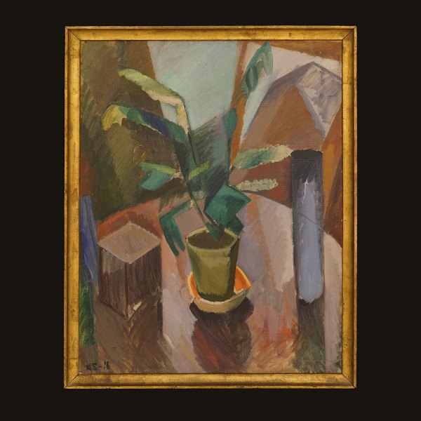 William Scharff, 1886-1959, Stilleben, oil on canvas. Signed and dated 1916. 
visible size: 102x78cm