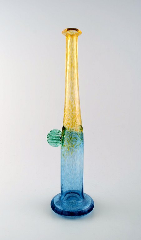 Art glass vase, designed by Bertil Vallien for Kosta Boda.
