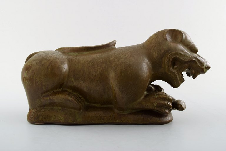 Jacob E. Bang for Nymølle. Ceramic Lion from the Fiji Islands.
