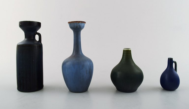 Carl-Harry Stålhane and Gunnar Nylund for Rörstrand / Rorstrand, four ceramic 
vases.