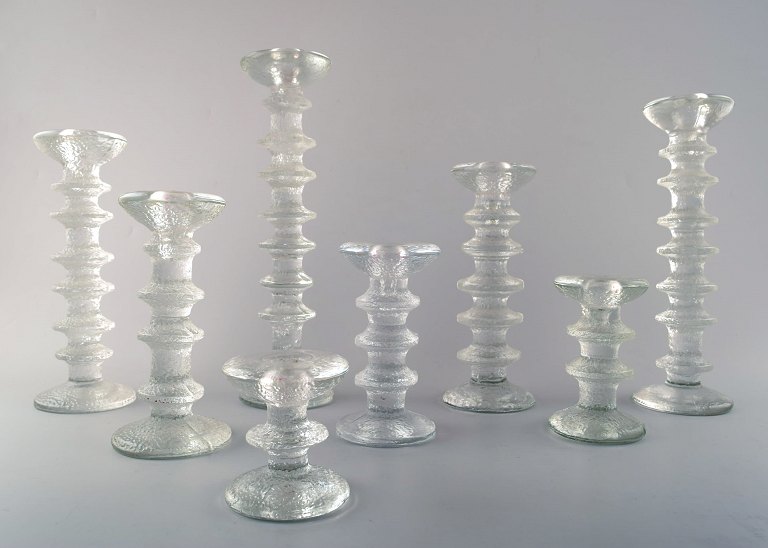 8 Iittala Festiva lysestager, Design: Timo Sarpaneva.