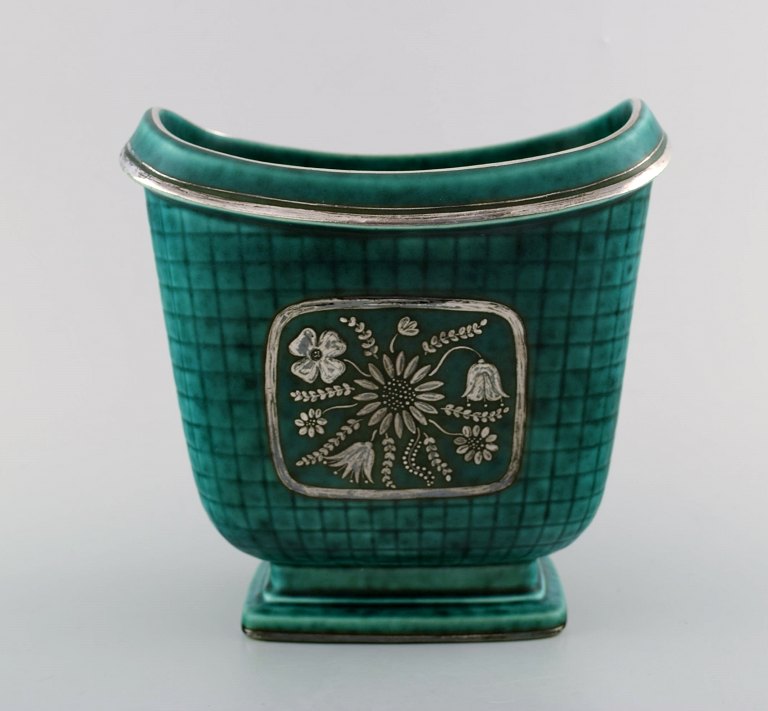 Wilhelm Kåge/Kaage, Gustavsberg, Argenta vase in ceramics, Art deco.