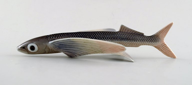 Vintage Royal Copenhagen Flying Fish Figurine number 3050 
Designed by Platen Hallermundt 1960.