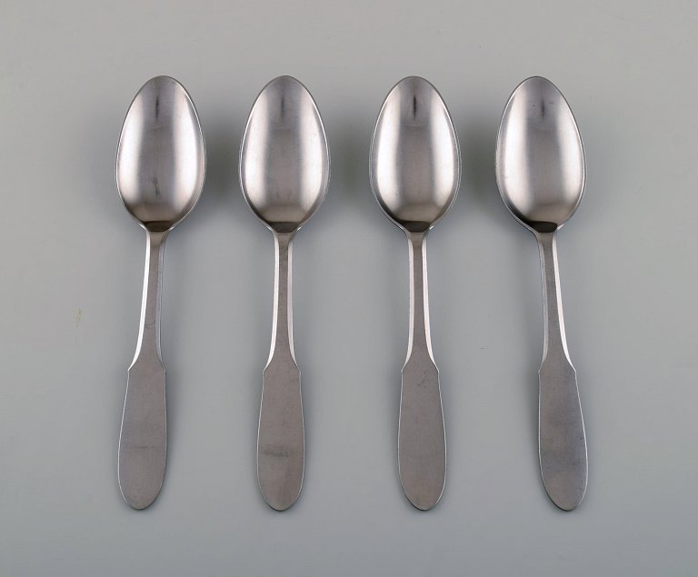 Georg Jensen, GJ Mitra steel cutlery. Table spoon. 4 pieces in stock.
