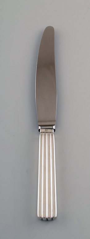 Georg Jensen Sterling Silver Bernadotte lunch knives. 14 pcs in stock.
