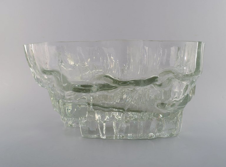 Iittala, Tapio Wirkkala kæmpestor kunstglasskål. Modelnummer 3543.
