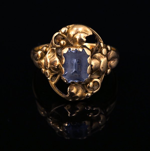 Jugendstil ring 18kt Gold. Ringgrösse 62