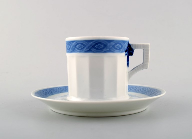 Royal Copenhagen Blue Fan, coffee cup with saucer.
