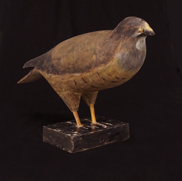 Swedish folkart: A bird, wood. Late 19th Century. H: 26cm. L: 46cm