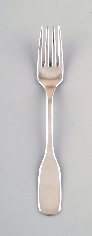 Hans Hansen cutlery Susanne lunch fork in sterling silver.
