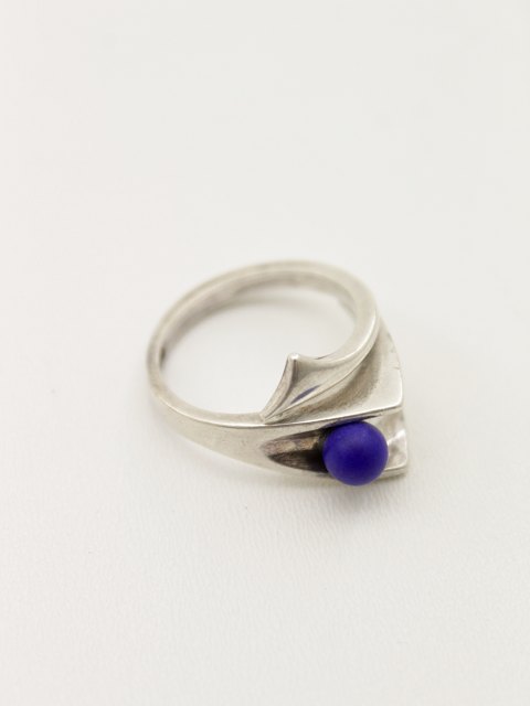 Sterling silver ring  with blue stone