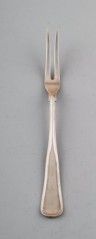 Danish silversmith. Old Danish cold meat fork in silver (830). 1956.
