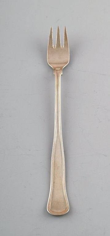 Cohr østersgaffel, bestik af tretårnet sølv. 1940/50