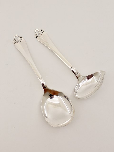 H C Andersen sauces spoon and serving spoon