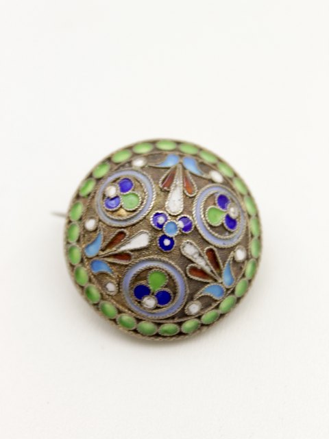 Cloisonne brooch