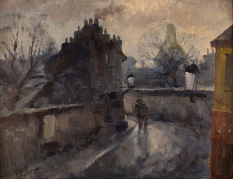 Mogens Vantore (1899-1992). Painting. Oil on canvas.
