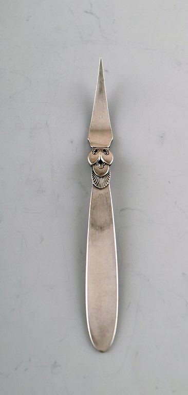 Rare Georg Jensen Cactus snail fork in sterling silver. 1933-44.
