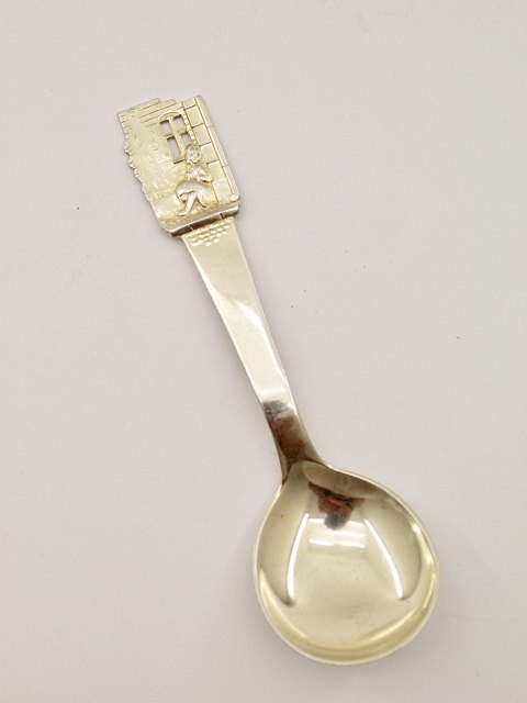 H C Andersen "The little girl with the matches " spoon gilt 830 silver