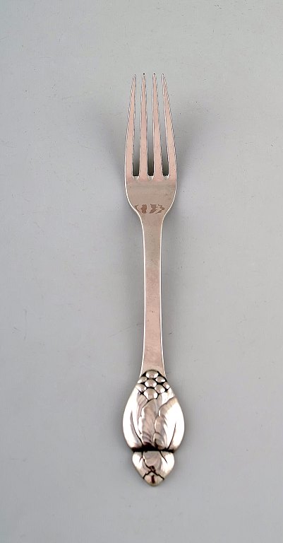 Evald Nielsen number 6, dinner fork in all silver. 1920