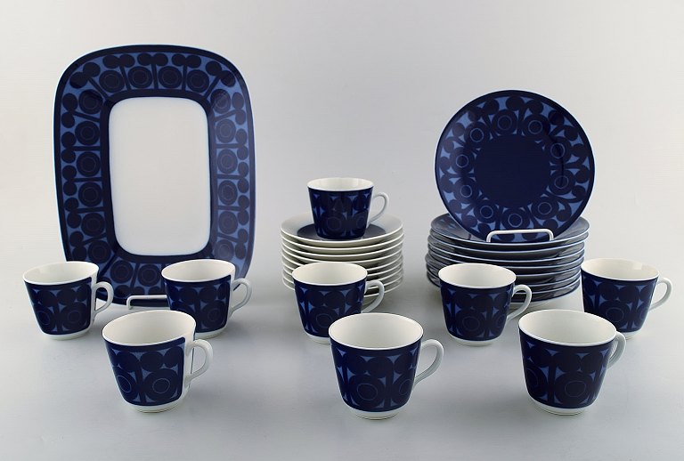 Christina Campbell for Rörstrand/Rørstrand. Kaffeeservice i porcelæn. Komplet 
til ni personer. 1960/70