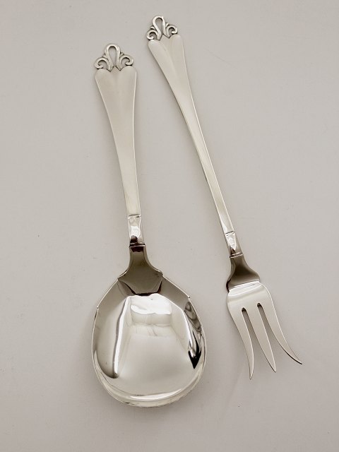H C Andersen meat fork 22 cm. and serving spoon