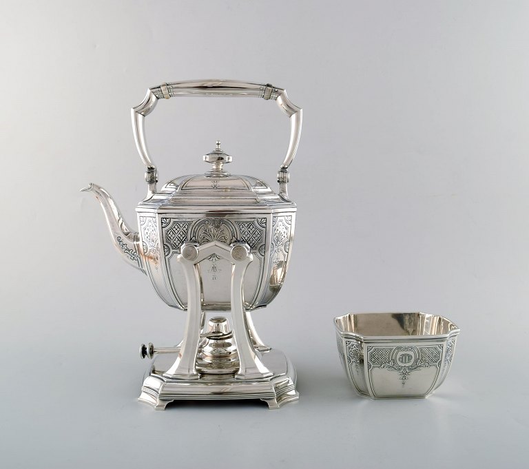 Tiffany & Company (New York). Tea service in sterling silver. Classicist style, 
1870