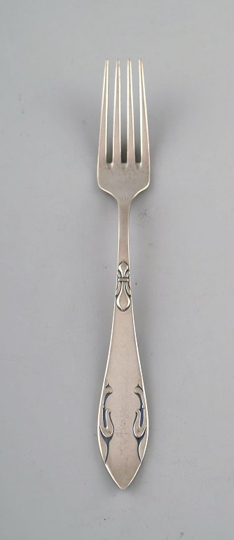 Danish silversmith. Fork in silver (830). 1940