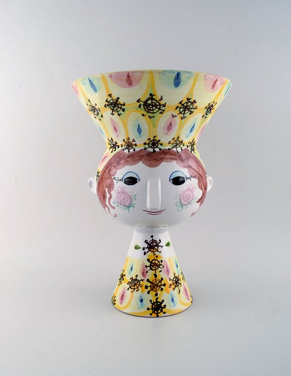 Bjørn Wiinblad 1918-2006. Large glazed ceramic vase in the shape of a woman. 
Dated 1972. Model Number V26.