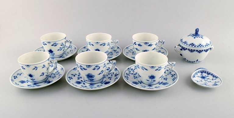 Bing & Grondahl / B & G Butterfly. Set of six coffee cups with saucers ,sugar 
bowl and small dish.
