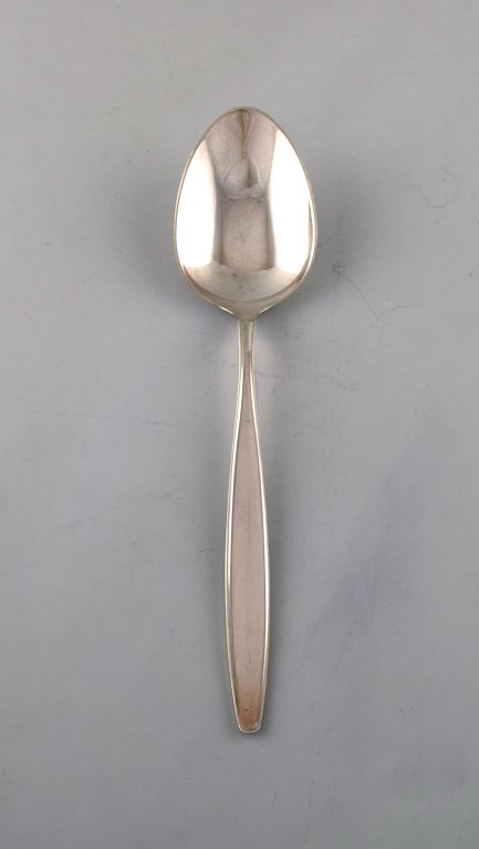 Tias Eckhoff for Georg Jensen. "Cypress" dinner spon in sterling silver.