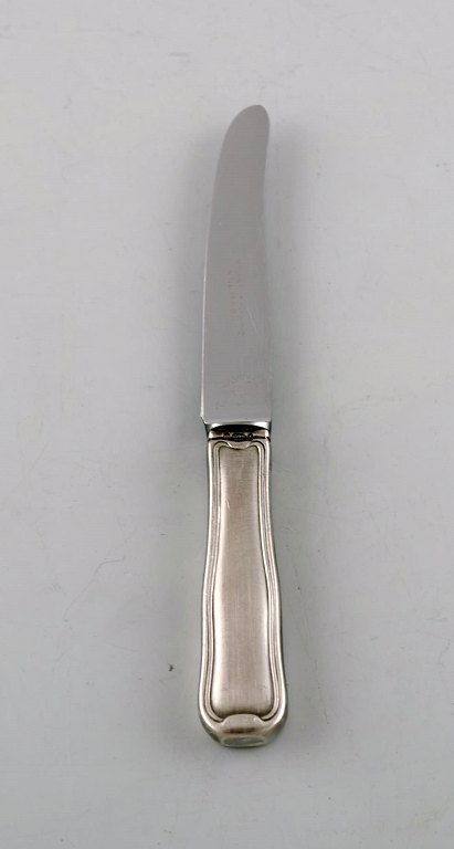 Georg Jensen Old Danish travel knife in sterling silver and stainless steel. 
