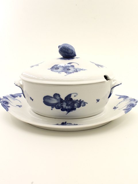 Royal Copenhagen blue flower braided terrine 10/8172 and saucer 10/8173.