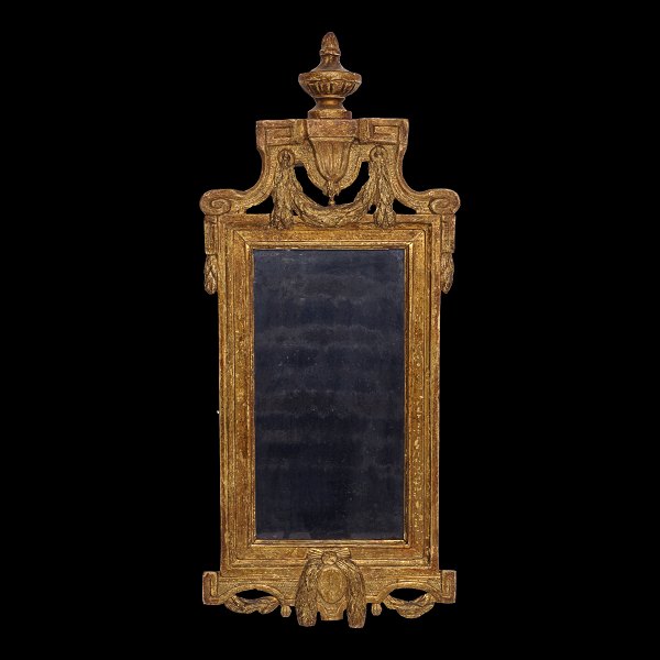 A gilt 18th century Louis XVI mirror. Denmark circa 1780. Size: 80x35cm