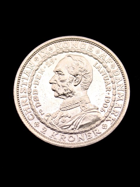 2 Krone 1906 change of throne Chr.IX to FR. VIII.