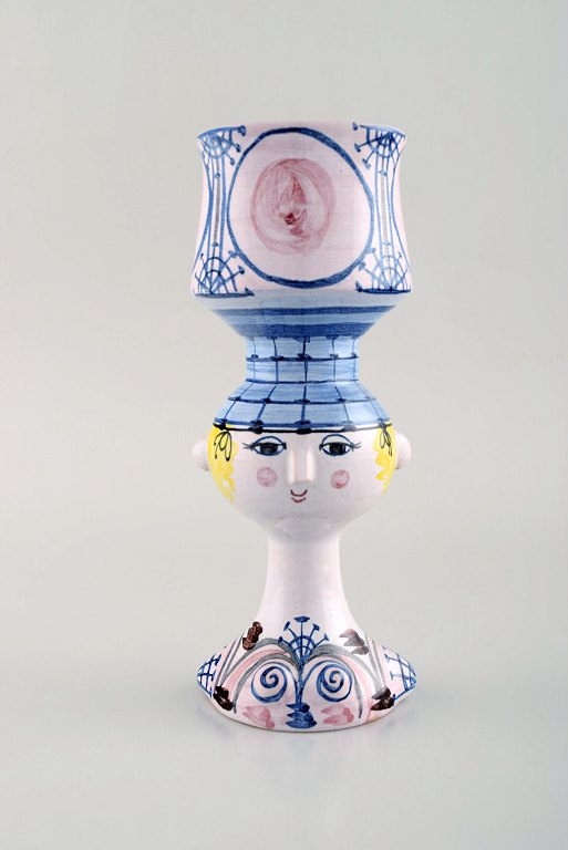 Bjørn Wiinblad 1918-2006. Glazed ceramic vase in the shape of a woman. Dated 
1977. Model Number V40.
