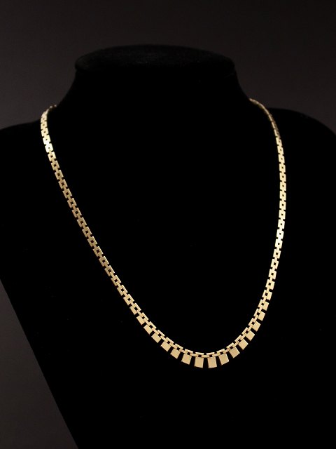 8 carat gold brick necklace
