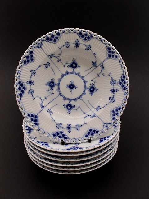 Royal Copenhagen blue fluted full lace soup plate 1/1079