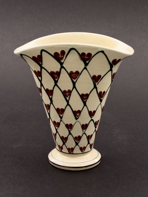 H A Kähler oval ceramic vase