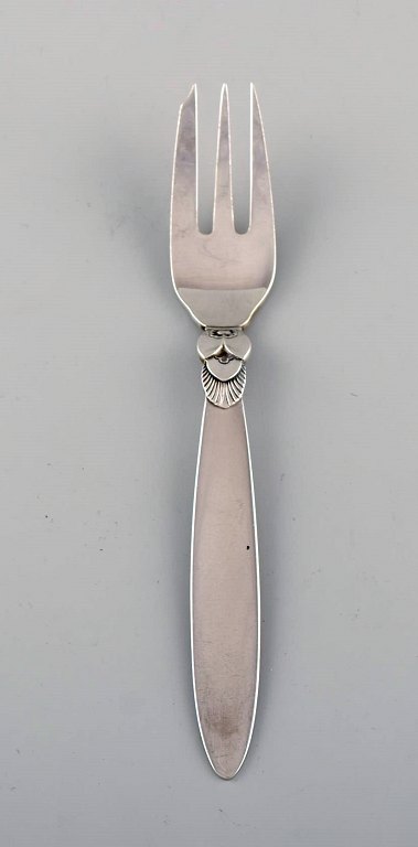 Georg Jensen Cactus pastry fork in sterling silver. Two pieces in stock.
