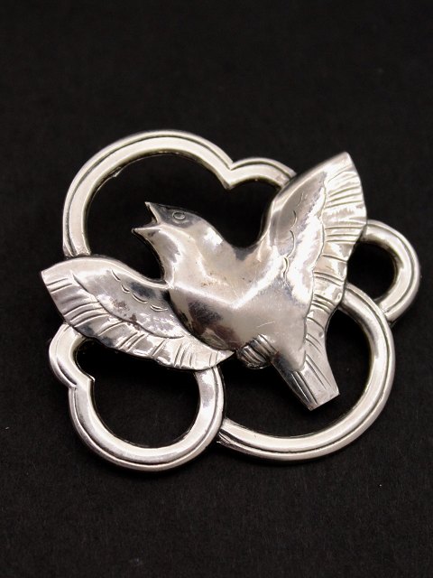 830 silver vintage brooch