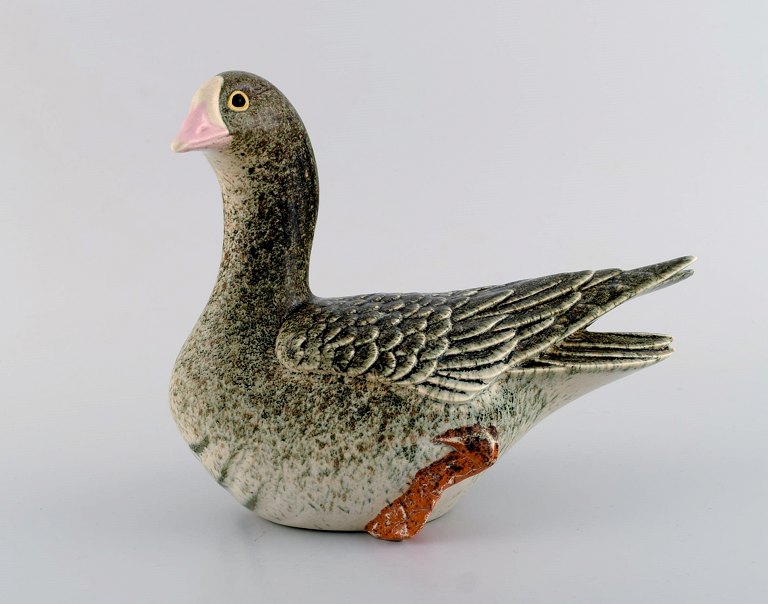 Paul Hoff for Gustavsberg Studio Hand. Duck in glazed ceramics. Late 20th 
century.
