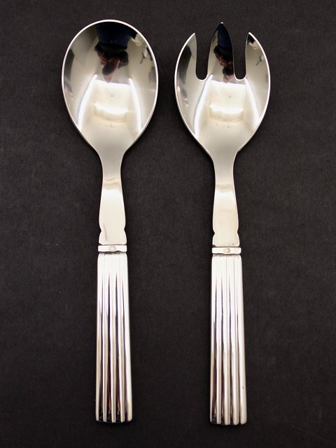 Georg Jensen. Silver cutlery. Sterling (925s) Bernadotte. Salad set