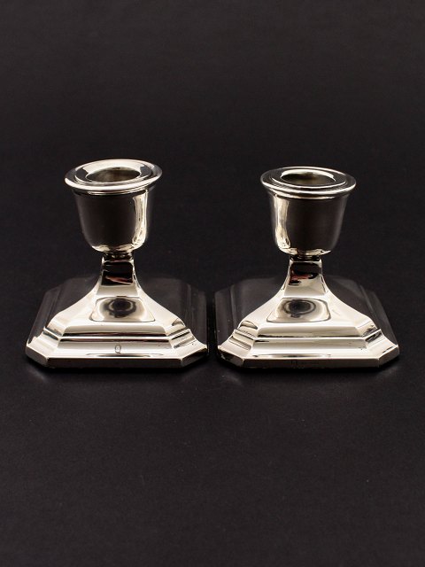 830 silver pair of candlesticks