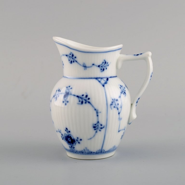 Royal Copenhagen Blue Fluted Plain creamer. Model number 1/60. Dated 1950.
