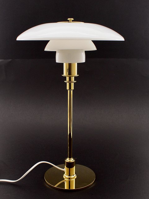 PH 3/2 polished brass table lamp design Poul Henningsen
