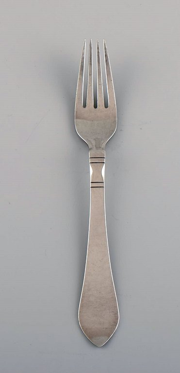 Georg Jensen Continental lunch fork in sterling silver. Two pieces in stock.
