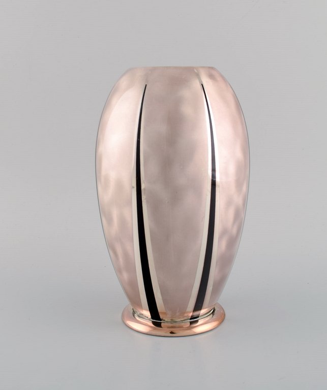 WMF, Germany. Ikora vase in plated silver. Mid-20th century.

