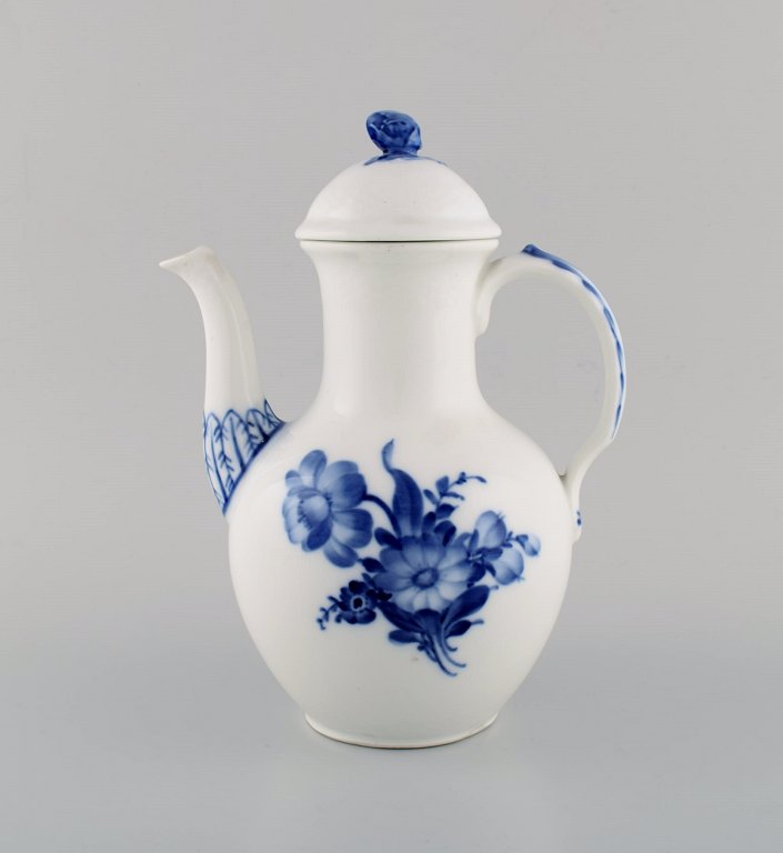 Royal Copenhagen Blue Flower Braided coffee pot. Model number 10/8189.
